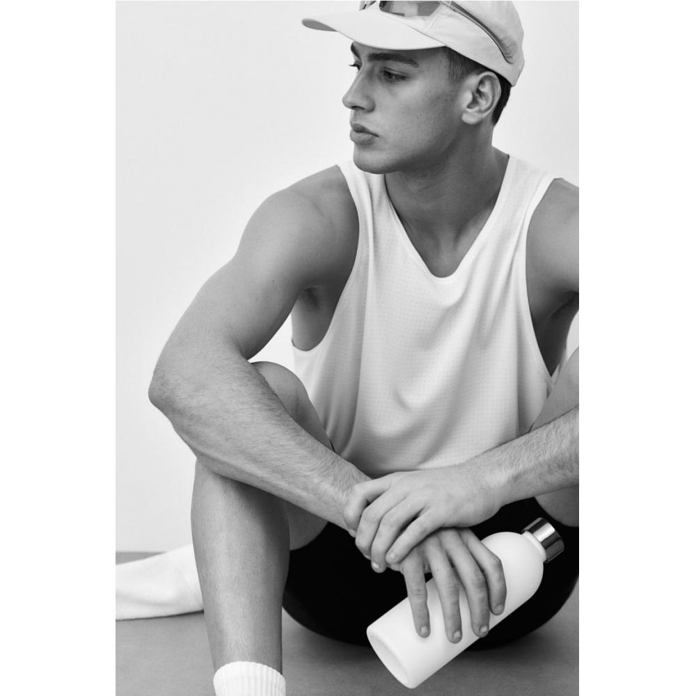 H M Sleeveless Sport Top Regular Fit dryMove wHite