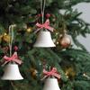 Clopoței de Crăciun clopoței cu fundă metal clopoței drăguți clopoței retro de sărbători de Crăciun pentru casă decorație petrecere de sărbători de Crăciun