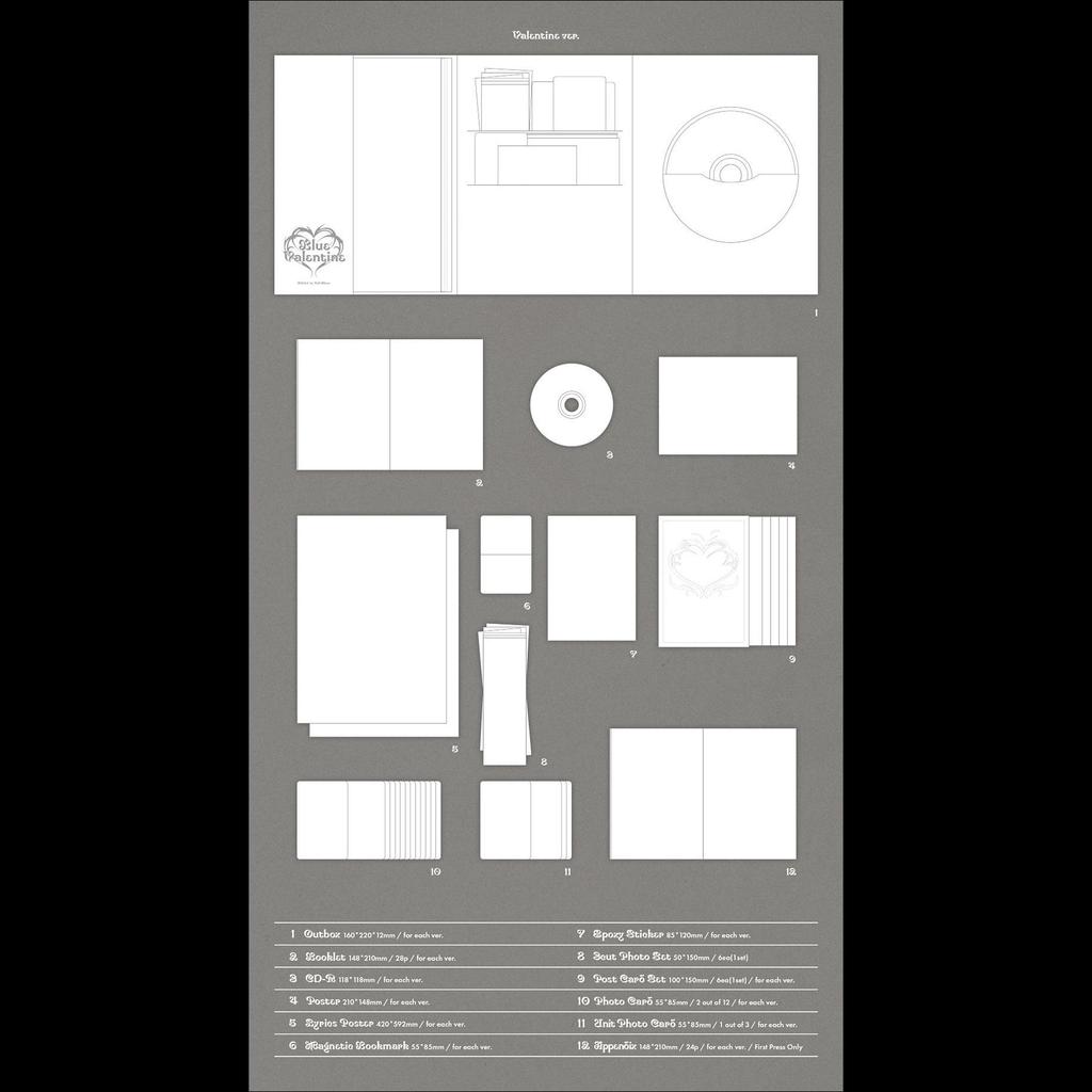 [Pre-order][SITE POB] NMIXX - Blue Valentine 1st Full Album + Free Gift