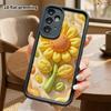 Phone Case: 2D flat design suitable for Samsung Galaxy A34 A35 M05 M06 S20 S22 S21 FE Plus 5G protective case, bloomed sunflower, perfect Christmas an