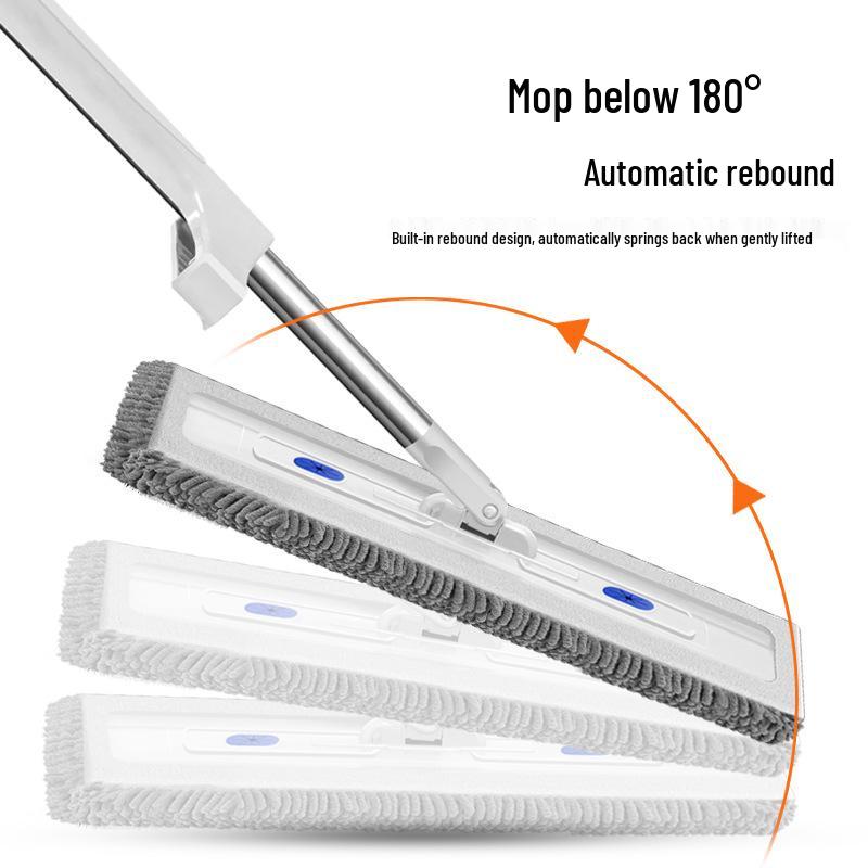 Chenille No-Wring Large Floor Mop - One-Swipe Clean Rotary Mop for Wood Floors