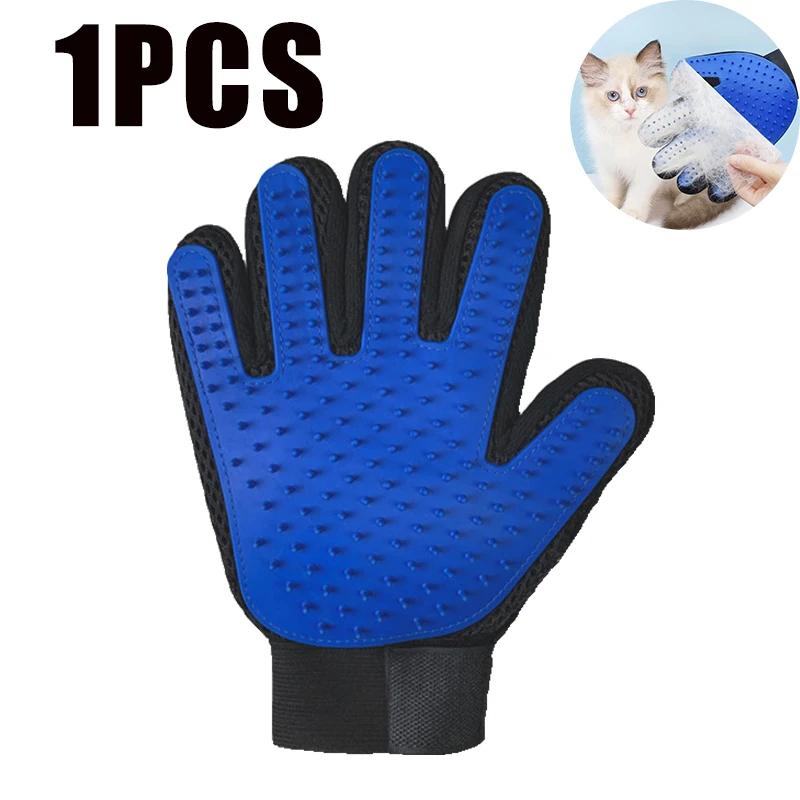 

Pet Glove Cat Grooming Mitt Dog Brush Hair Remover Bathing Shedding Tool Animal Cleaning Massage Comb for Cats and Dogs