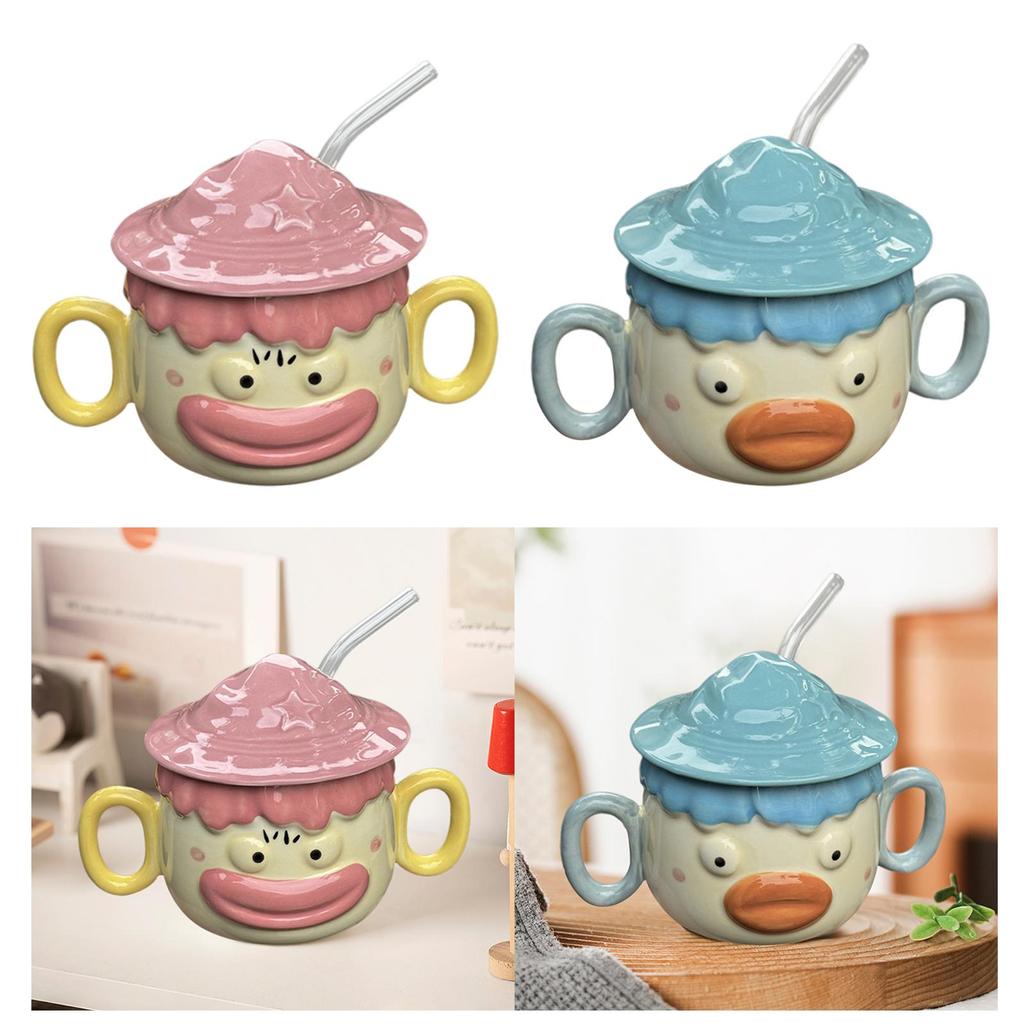 Cartoon Ceramic Coffee Mug Creative Milk Cup Drinkware Juice Birthday Gifts