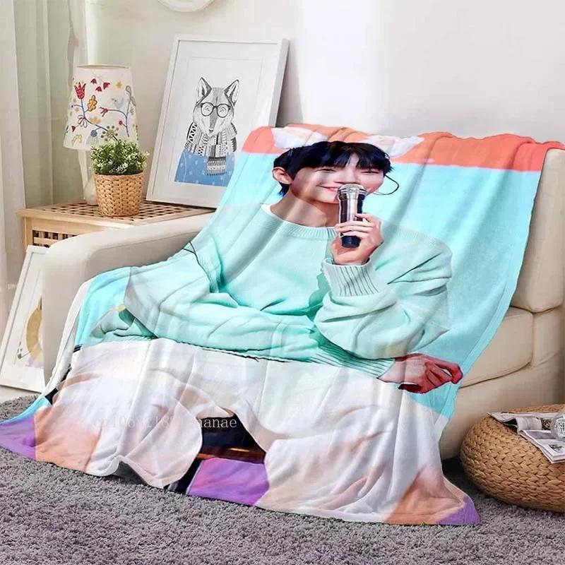 Hwang In Yeop Soft Flannel Blanket Kd Star Poster Blanket Sofa Bed Bedroom Living Room Portable Home Travel Break Blanket