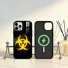 Nuclear Radiation Danger Sign Phone Case For iPhone17,16,15,14,13,12,11 Plus,Pro Max Magnetic For Magsafe Wireless Charging