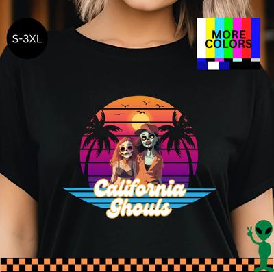 California Ghouls Funny Halloween Shirt S-3XL Unisex Short-Sleeve
