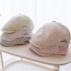 New Plaid Embroidered Letter Forward Cap Women Spring Summer Streetwear Fashion All-match Face Slimming Painter Beret Hat