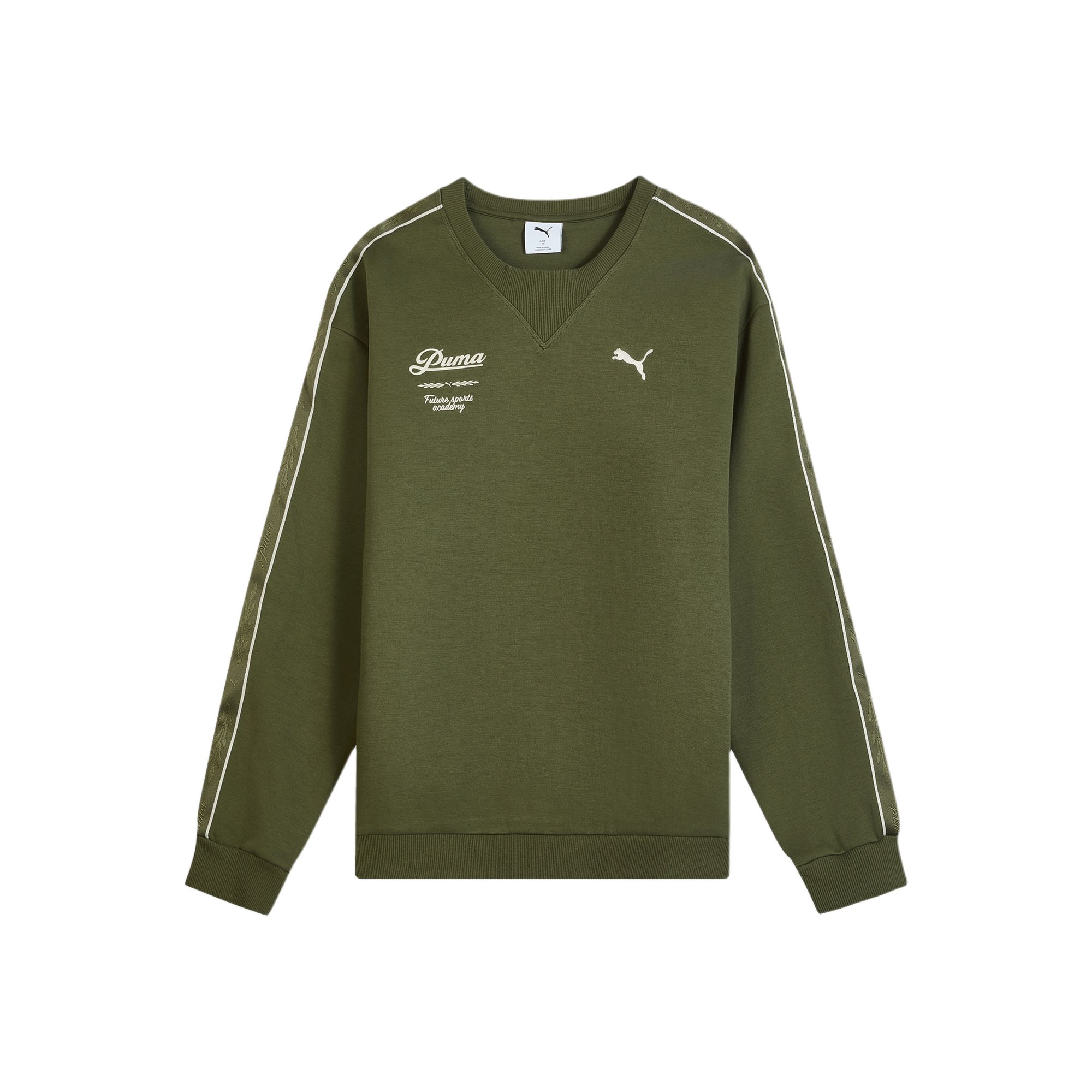 

Puma Retro Tape Relaxed Crew Neck Long Sleeve Sweatshirt Men tops Dark 635717-81 XXL