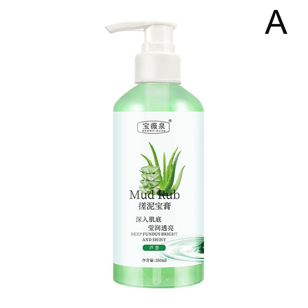 

Скраб для тела Отшелушивающий крем Отбеливающий увлажняющий крем Глубокий женский очищающий гель Уход за телом Удаление E1Y2 Aloe-350ml