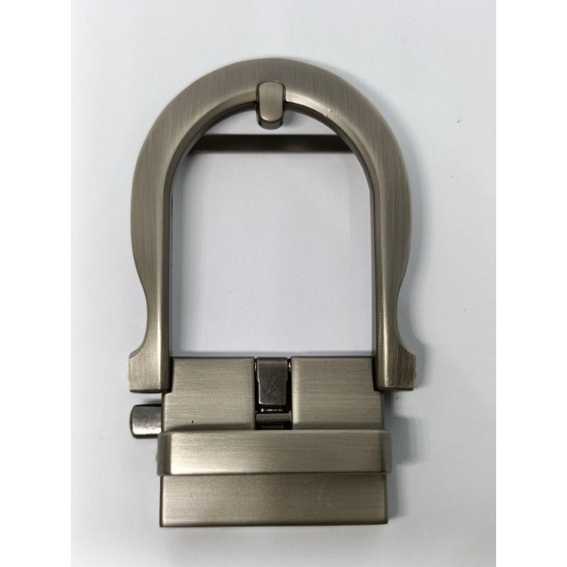 Men's belt pin buckle, cowhide automatic buckle head 4.0CM electroplated alloy explosion