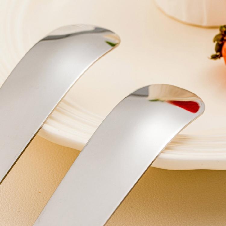 4Pcs Refined 316 Nonrust Steel Ice Creams Spoon Heat Resistant Dessert Cutlery For Daily Use And Entertaining Guests