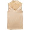 Frühlings- und Sommer-Halbhoher Kragen Mutter-Basisshirt für Damen mit Slim Fit und stilvollem ärmellosem Innen-Eisseiden-Top Seidenweste