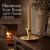Zinc Alloy Vintage Taper Candle Stick Holder Candle Stand  Dining Table Centerpiece