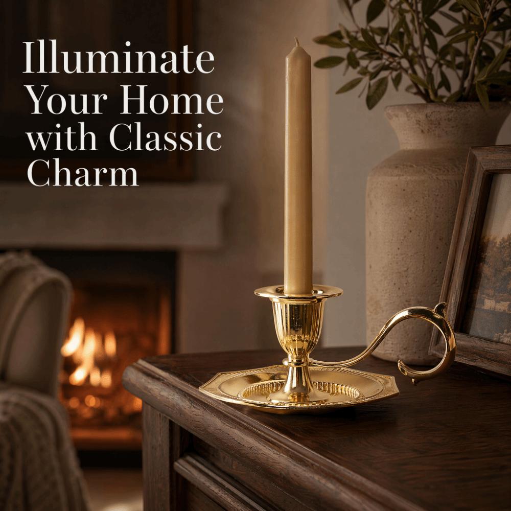 Zinc Alloy Vintage Taper Candle Stick Holder Candle Stand Dining Table Centerpiece