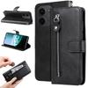 For Xiaomi Redmi 15C 4G (Global) (171mm)/Poco C85 4G (171mm) PU Leather Cases with Zipper Pocket Wallet Phone Cover Stand