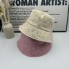 Rhinestone Bucket Hat Women's Spring Summer Fashion Sunshade Basin Hat Foldable Temperament Show Face Small Sunscreen Sun Hat