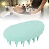 3pcs Oval Shape Hair Brush Silicone Elastic Wide Teeth Shampoo Brush for Hair Washing Cleaning