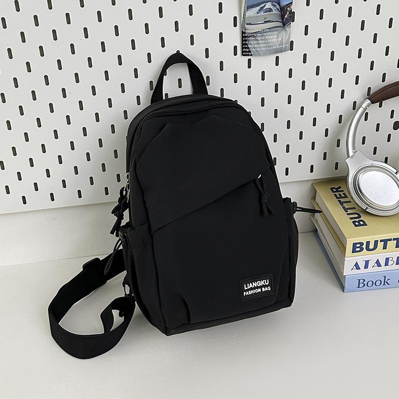 Schoolbag Korean version of simple small backpack versatile messenger bag men's casual men's sports breast bag women's large-capacity student shoulder