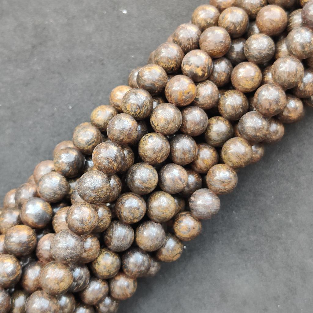 Natural Bronzite Round Beads, Healing Gemstone Loose Beads, DIY Jewelry Making for Bracelet Necklace, 6mm 8mm 10mm Size Beads, 14-15 Inch Beads.