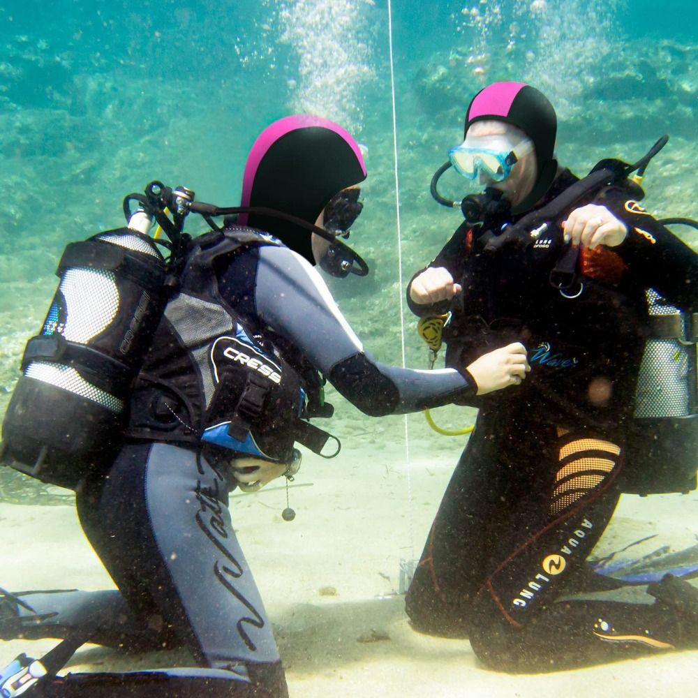 Neoprene Diving Hood Cap Windproof Chin Strap Cover Hat UV Protection Swiming Cap Men