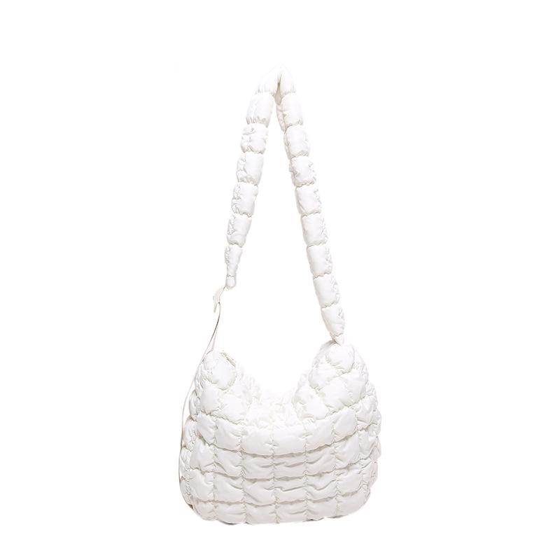 New pleated cloud bag large shoulder strap adjustable shoulder bag large capacity bubble tote messenger women's bag