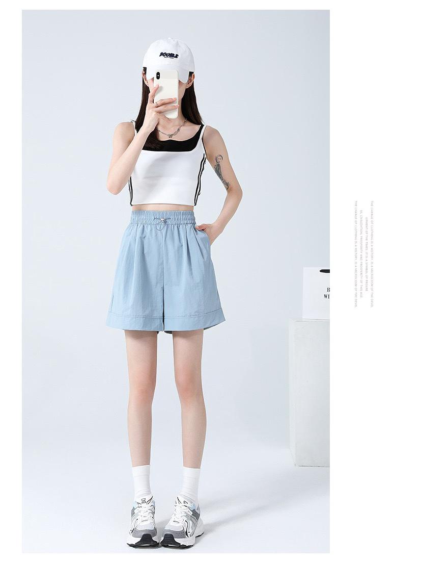 

2026 Women s Quick-Dry High-Waisted Wide-Leg Summer Shorts - Trendy and Versatile for Sport or Casual Wear M (Recommended for 80-105 kg)