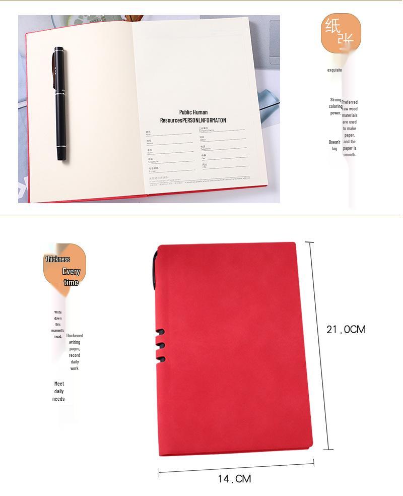 Multifunctional A5/B5 Loose-leaf Zipper Notebook with 8-Digit Calculator & Account Book