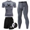 Men's Spider-Man Compression Three-Piece Quick-Dry Sports Suit