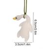 1PC Roast Duck Funny Color Change for Bags UV Duck Car Pendant Resin Keyring Keychian