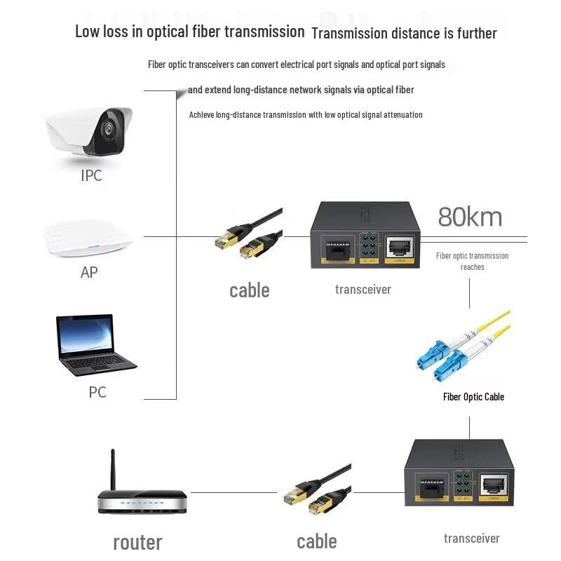 Shengwei 10 Gigabit Fiber Optic Transceiver SFP+ Converter