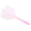 3 Pcs 2BA Integrated Transparent Dart Shaft and Flights Standard Shape Anti BreakPink