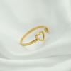 Creative Fashion Jewelry Heart-Shaped Arrow Peach Heart Open Ring Hollow Love Tail Ring