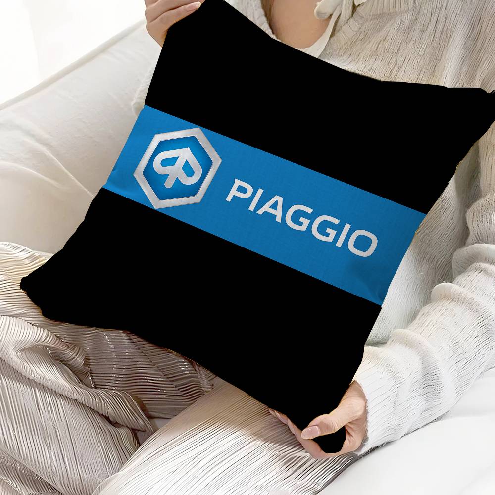 P-Piaggio Logo Pillow Cover for Bedroom Room and Living Room Sofa Decorative Cushion Cover