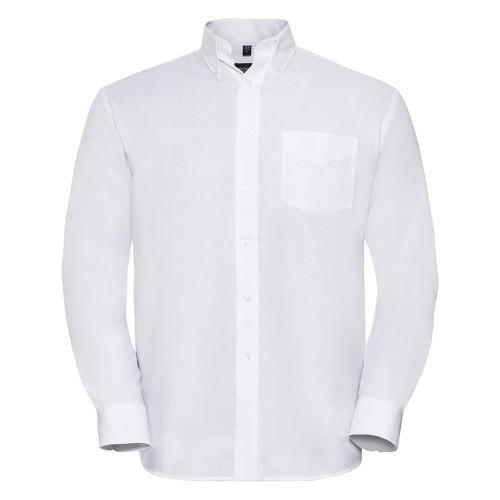 Russell Collection Mens Classic Oxford Long-Sleeved Shirt
