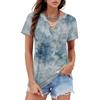 Women's Summer Fashion Casual Short Sleeve V Neck T-Shirt Tops