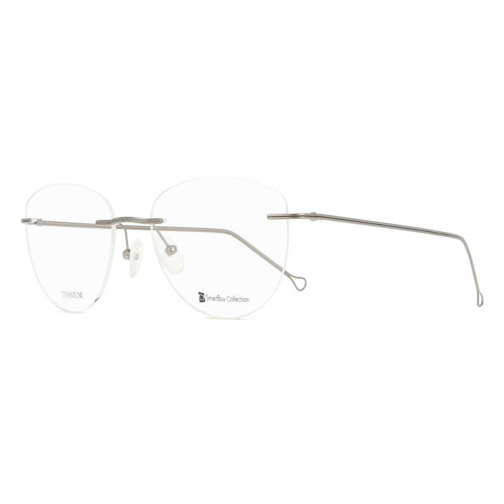 Rimless Oval Grey SmaRtbuy Collection Daria Rt 0036 C3 Fashion Unisex Eyeglasses