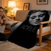 Throw High-Density Short Plush Blanket For Sofa Nap Air-Conditioned Room Soft Skin-Friendly Adele