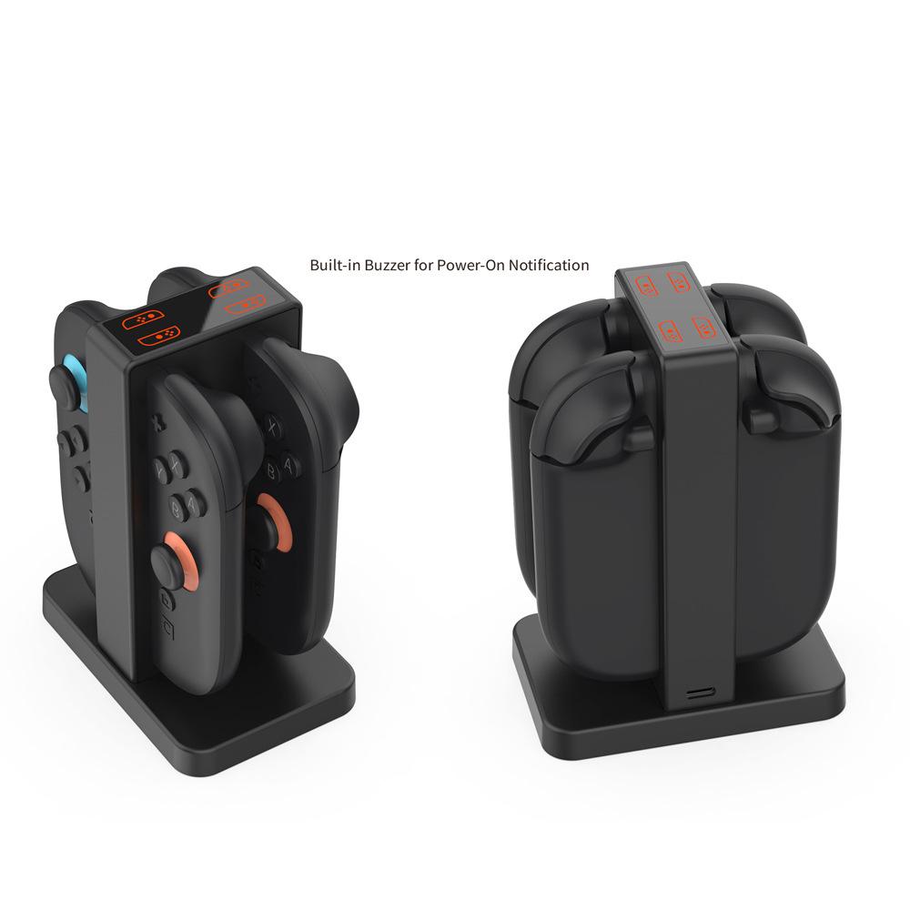 DOBE FOMIS ELECTRONICS TNS-3192B For Nintendo Switch 2 Joy-Con Controller Charging Dock 4-Slot Charger with LED Indicator