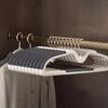 20pcs Space-Saving Plastic Hangers with Connectors, Non-Slip Short Neck, Organizer for Wardrobe Home Dorm Storage, Metal Hooks
