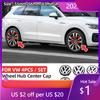 Nouveau 2025 Chaud 4pcs Autocollants Cache-moyeu de Roue de Voiture Cache-moyeu Accessoires de Décoration Auto Pour Volkswagen R Golf 4 Motion GTI Polo À