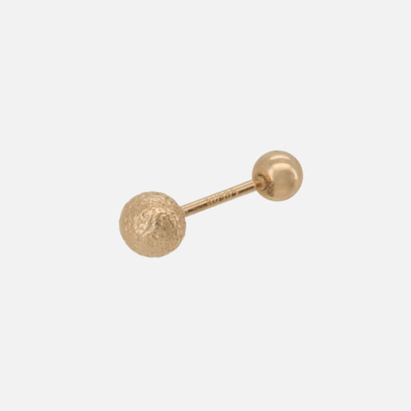 Youngglow 14k Rough Ball Piercing
