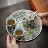 Chinese Style Enamel Ceramic Tea Set