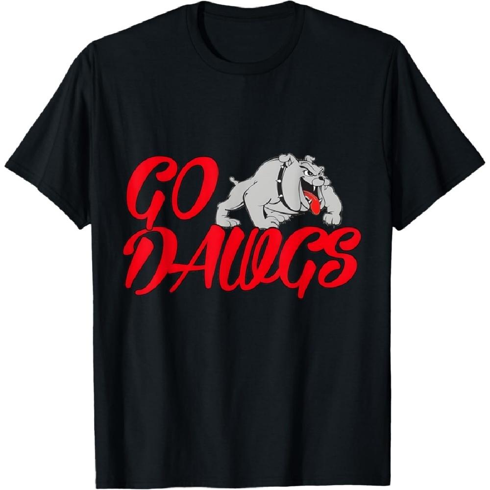 

Go Dawgs - Funny Bulldogs T-Shirt XXXXXL чёрный
