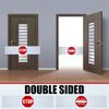 Peryiter 2 Pieces Door Guard Safety Banner 50 x 12 Inch Combination Double Sided Do Not Enter Sign for Bedroom Stop Sign Strip for Wandering