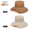 Reversible Wide Brim Sun Hat With Solid Color Design For Summer Use Casual