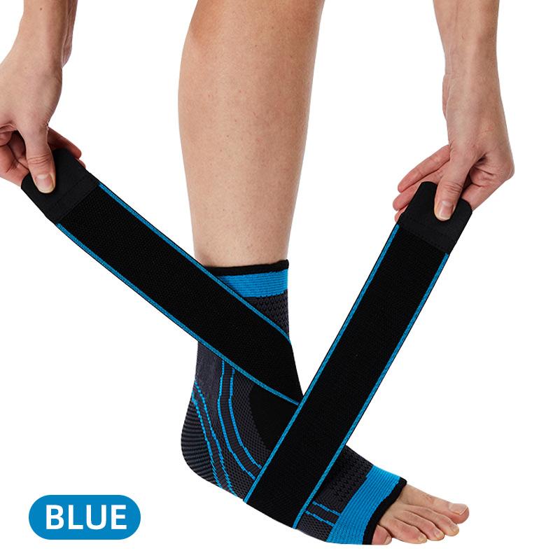 Compression Bandage Ankle Support for Basketball, Running, Hiking, and Compression Fixation of the Ankle S синий