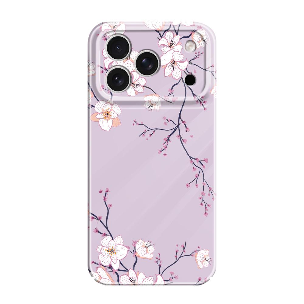

Fallen Plum Blossoms Phone Case For iPhone 17 Air 16 16E 15 14 Plus Pro Max Film Hard Cover iPhone 14 Pro