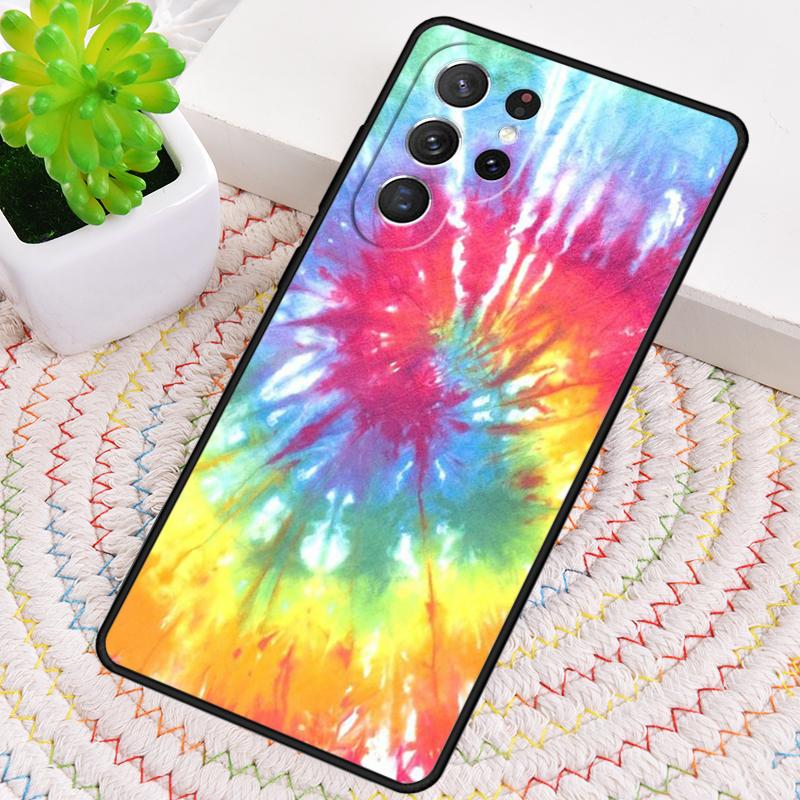 Colorful Tie Dye Rainbow Hippie Art Phone Case for Samsung Galaxy note 10 pro S26 Ultra S23 S24 FE S25 S21 S22 PLUS Cover