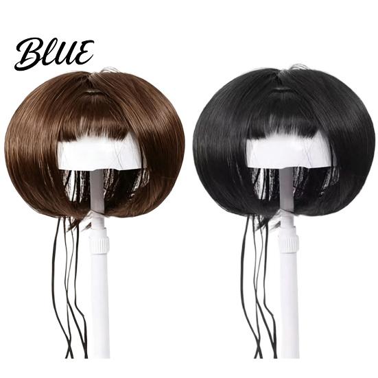 Adjustable Cat Hair Pieces Funny Dog Wig for Small Medium Large Dogs Pet Cute Bob Style Costume with Elastic Band Cosplay Halloween Christmas,