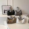 Stylish Winter Large Capacity Cotton Coat 2023 Solid Color Down Bag Street Fashion Tote Bag Ladies Crossbody Bag